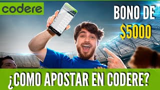 ¿Cómo apostar en CODERE? | ¿Cómo recibir el bono de $5000 pesos? | La Guía del Apostador