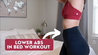 3 minute LOWER ABS IN BED WORKOUT