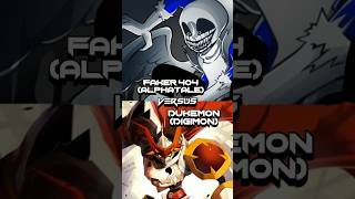 Faker 404 Vs Dukemon #faxorcap #alphatale #digimon