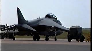 RAF Wittering base visit 1997 with Harrier activity