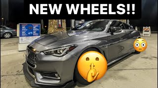 Q60 gets crazy new wheel set up!!