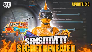 Pubg Mobile/BGMI 2024 🔥 New Best Sensitivity Code + Control settings in Update 3.3 Sensitivity 2024