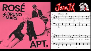 Rosé & Bruno Mars - APT ( Piano Sheet Music )