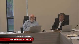 Select Board Meeting September 4, 2024