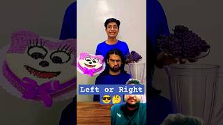 Left or right challenge 🤔😎 #shorts #funny #comedy #challenge #fun #comedyvideos #food