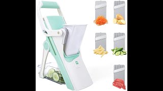 Kitchen Vegetable Chopper Slicer Onion French Fry Salad Carrot Veggie Fruit Meat Cutter 5 Blades