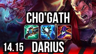 CHO'GATH vs DARIUS (TOP) | 12/2/2, 600+ games | EUNE Master | 14.15