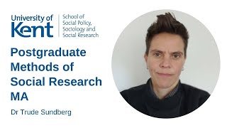 Postgraduate Studies: Methods of Social Research