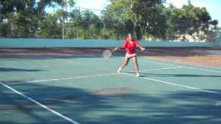 Tenis la Romana practica Esther polideportivo  DIC 2015