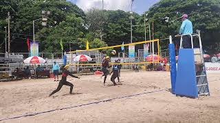 semifinals Kien Giang 1 vs Khanh Hoa 1 Beach volleyball. Can Tho. Vietnam. 26/09/24