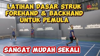 Latihan Dasar Struk Forehand & Backhand Untuk Pemula #badminton #badmintonindonesia #badmintonlovers