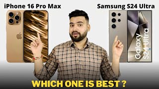 iPhone 16 Pro Max vs Samsung Galaxy S24 Ultra - Full Comparison | Should I buy iPhone 16 Pro Max ??🤔