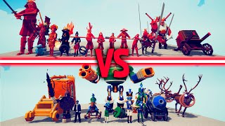 MEGA DYNASTY TEAM vs MEGA HOLIDAY TEAM Part 2 - TABS | Totally Accurate Battle Simulator