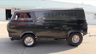 HEADSTONE! 1961 Ford Econoline Super Pro Street Legal Race Van. 582 Chevy Motor. 10.68 @ 128 MPH.