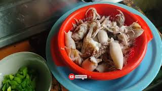 masak sotong cumi gurita langsung makan