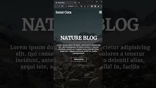 Responsive & Transparent Navbar using HTML, CSS & JS #javascript #websitedesign #shorts