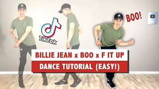 BILLIE JEAN REMIX (TIKTOK DANCE TUTORIAL) | BILLIE JEAN x BOO x F IT UP