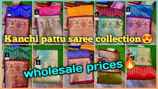 Festive New Arrivals #Kanchi Pattu Sarees 🥰 at wholesale prices🔥