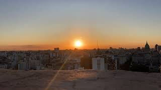 Atardecer con vista al CONGRESO desde el SALÓN 1923 del PALACIO BAROLO | TIMELAPSE ⌚