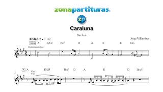 Partituras "Caraluna" Bacilos