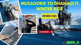 Unforgettable Winter Ride from Mussoorie to Dhanaulti | Ep-03 |#motovlog #roadtrip #cb350 #yt #vlog