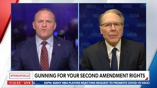 NRA CEO & EVP Wayne LaPierre on Grant Stinchfield on Newsmax Prime Time // February 17, 2021