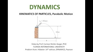 DYNAMICS, Example 12.6.2 Parabolic motion