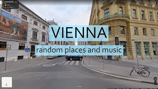 Vienna random places - 1 hour virtual travel - walking & relax music - 1080[HD]