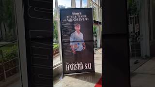 Harsha Sai Debut Movie Trailer Launch Event || Harsha Sai New Look #Harshasailatestvideo