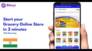 How to create Grocery store using Bikayi