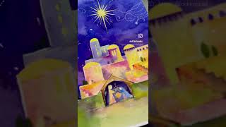 Nativity watercolor _ sketch christmas painting