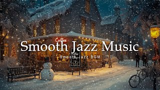 Winter Coffee Jazz ☕❄ Relaxing Piano Music with Beautiful Snowy Ambience | Instrumental Jazz Music