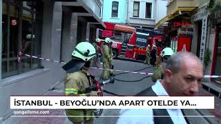 İstanbul - Beyoğlu’nda apart otelde yangın