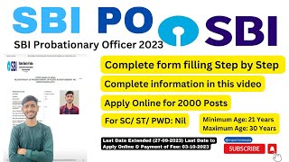 SBI PO Online Form 2023 Kaise Bhare ¦¦ How to Fill SBI PO Online Form 2023 ¦ #MPonlineWala #foryou