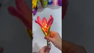 DIY Blooming Flower.  #fuzzywireflower #fuzzywire #fuzzywirelily  #crafter #crafters #crafter