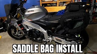 Aprilia Tuono V4 Touring Bags | SW-Motech Blaze Saddle Bag Install