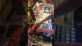 TECHNO live jam with Eurorack modular synth, Pioneer SP-16 and my new Behringer RD-9 drum machine