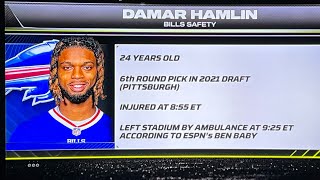 Damar Hamlin UPDATE ( Monday Night Football Suspended) #prayer #mnf #scary