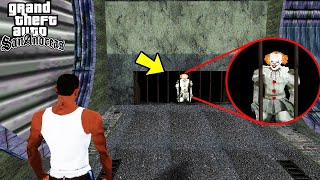 شاهد وجدت مكان المهرج القاتل في قراند سان أندرياس | GTA San Andreas Pennywise IT Clown