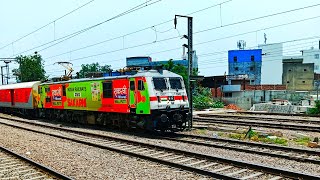 22629/Dadar Tirunelveli SF Express viaKonkan departing Madurai Junction || 39228RPM WAP-7