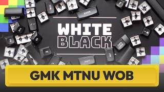 Keycaps negras con mucha luz, GMK MTNU WoB