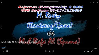 Muh rafa Al Aska Ramadhan Said  (Spuma) di Kejurnas Championship 2 2023 Gor Sudiang 29-31/12/2023