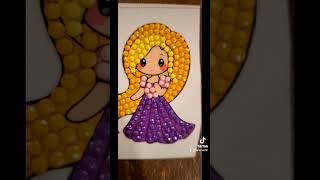 let's diamond paint rapunzel together! #diamondpainting #satisfying #relaxing #cute #fun #rapunzel