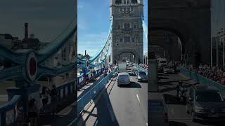 Taking The 343 London Bus Across Tower Bridge  #londonbus #travel