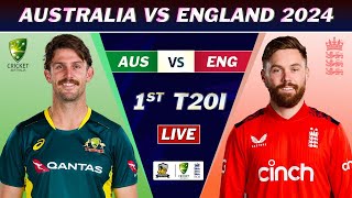 AUSTRALIA vs ENGLAND 1st T20 MATCH LIVE SCORES | AUS vs ENG LIVE COMMENTARY | AUS 4 OVERS