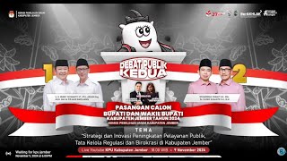 DEBAT PUBLIK PILKADA JEMBER, HENDY VS GUS FAWAIT