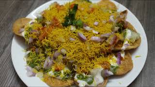 papdi chat recipe in kannada/north indian chat recipe in kannada/chat papadi recipe in kannada