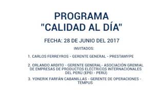 Calidad al Día - 28 de junio del 2017