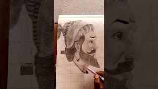 Chhatrapati 🗡Shivaji 🚩Maharaj 🙇 #shorts #art #drawing #sketch #trending #viral