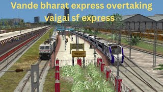 Vande bharat express overtaking vaigai sf express in tambaram